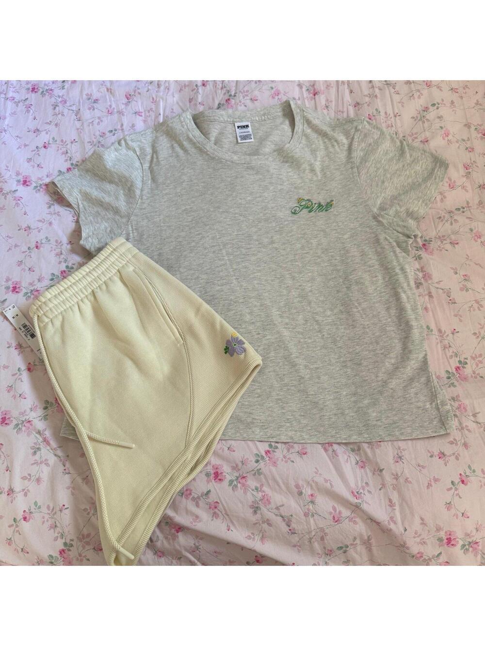 PINK Victoria Secret T-Shirt and Short Set